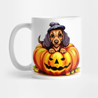 Dachshund Dog inside Pumpkin #2 Mug